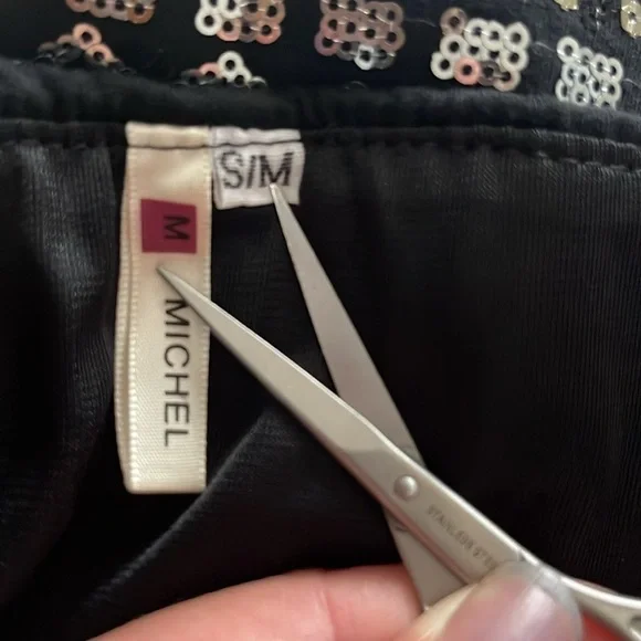 Michel Sequin Mini Skirt Size S|M - Picture 5 of 5